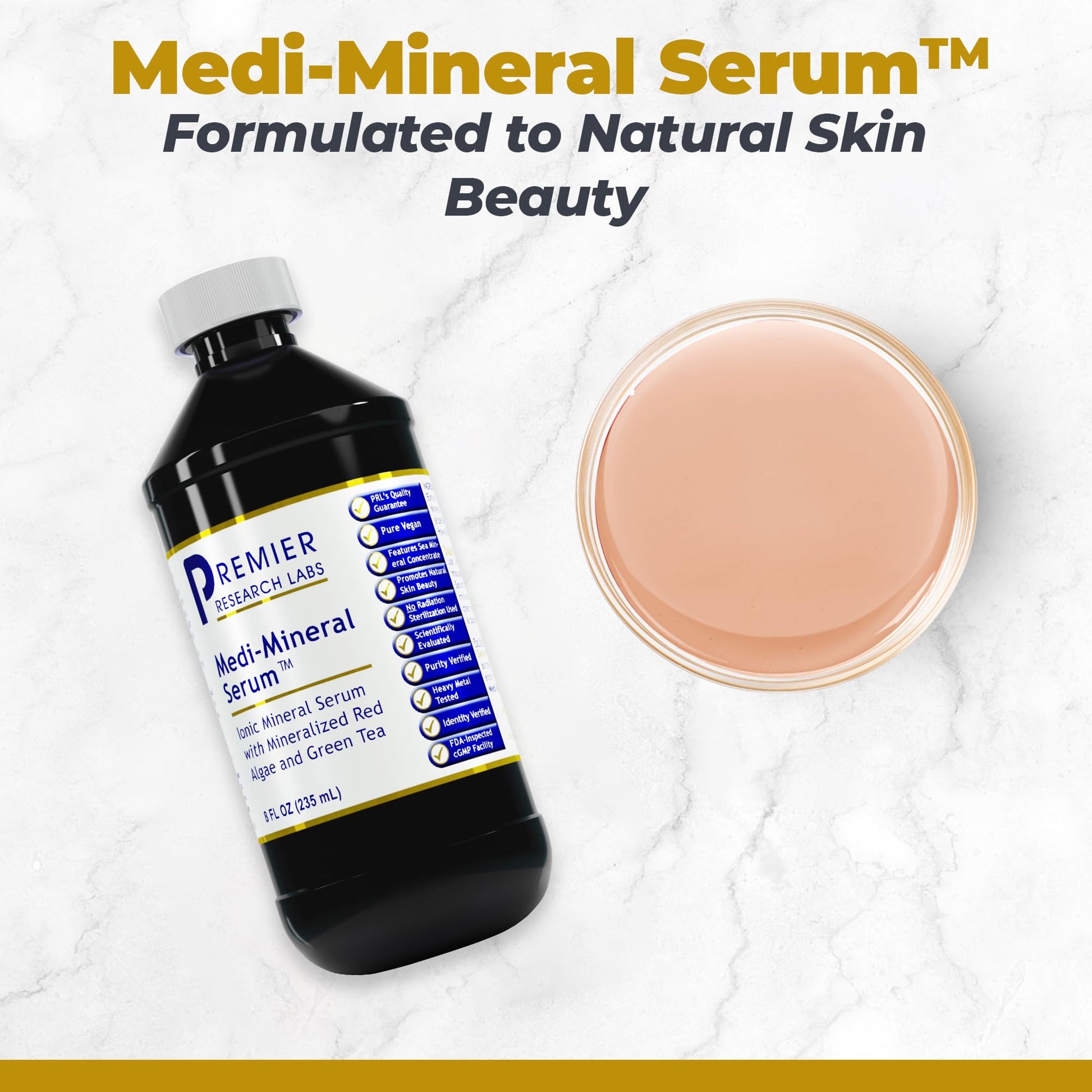 Premier Research Labs Medi-Mineral Serum - Supports Natural Skin Beauty & Facial Clarity* - Infused with Red Marine Algae, Green Tea Extract & Sea Salt - 8 fl oz Premier Research Labs buy supplements canada