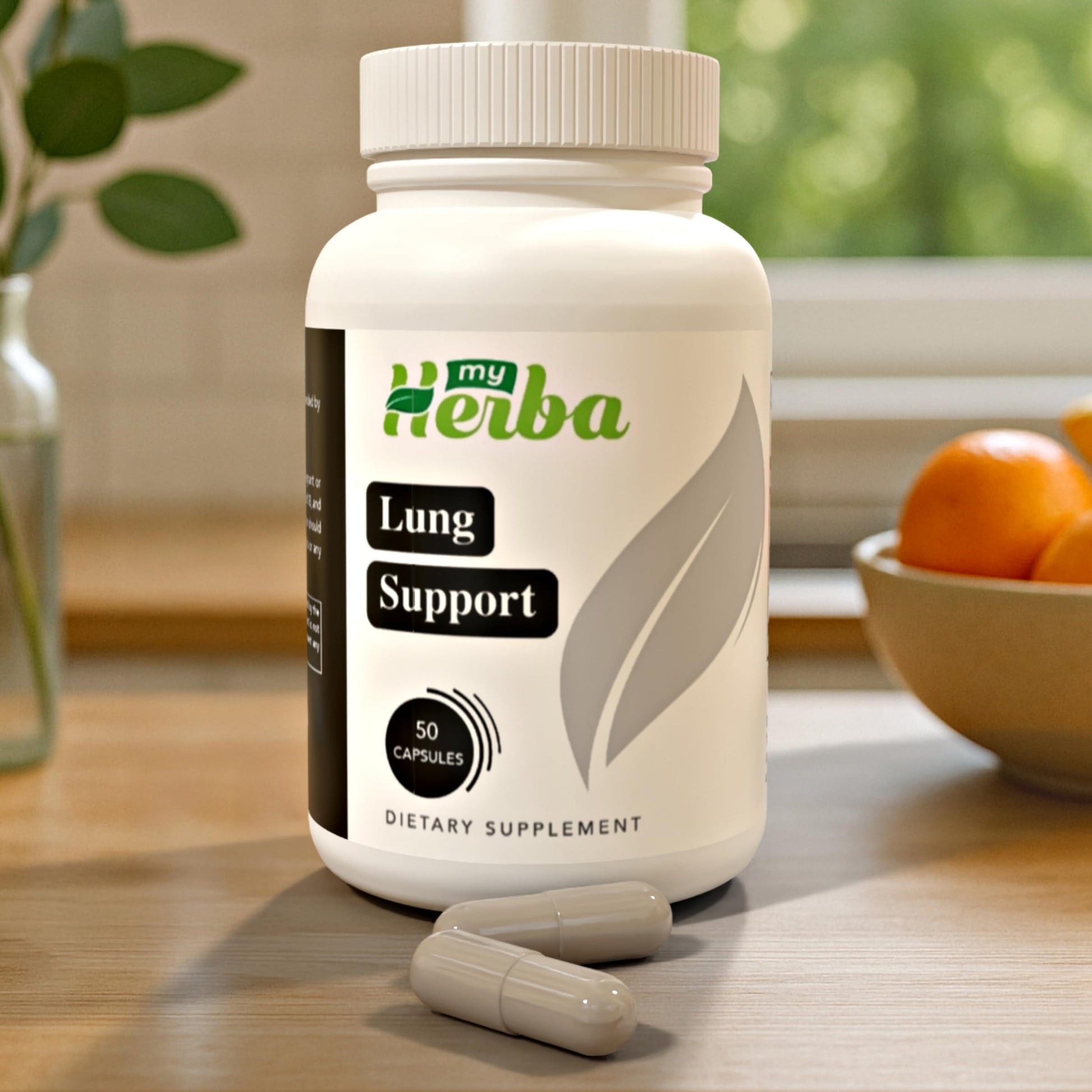 MyHerba Lung Support Supplement - Vegan Formula with Marshmallow Root, Chlorella, Ginkgo Biloba Leaf, Irish Sea Moss & PAU D’Arco - Deep Lung Cleanse, Detox and Immune Support for Adults, 50 Capsules MyHerba buy supplements canada