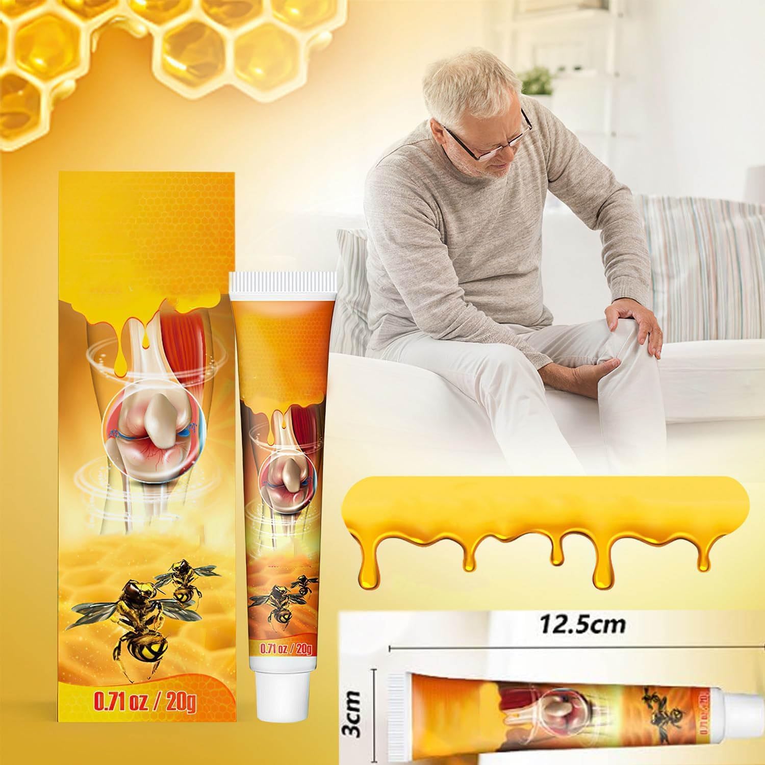 Bee Venom Relief Cream, Bone & Joint Gel, Beevenom New Zealand Bee Venom Professional Gel, Propolis Professional Gel Joint Cream （3PCS） JeurLrok buy supplements canada