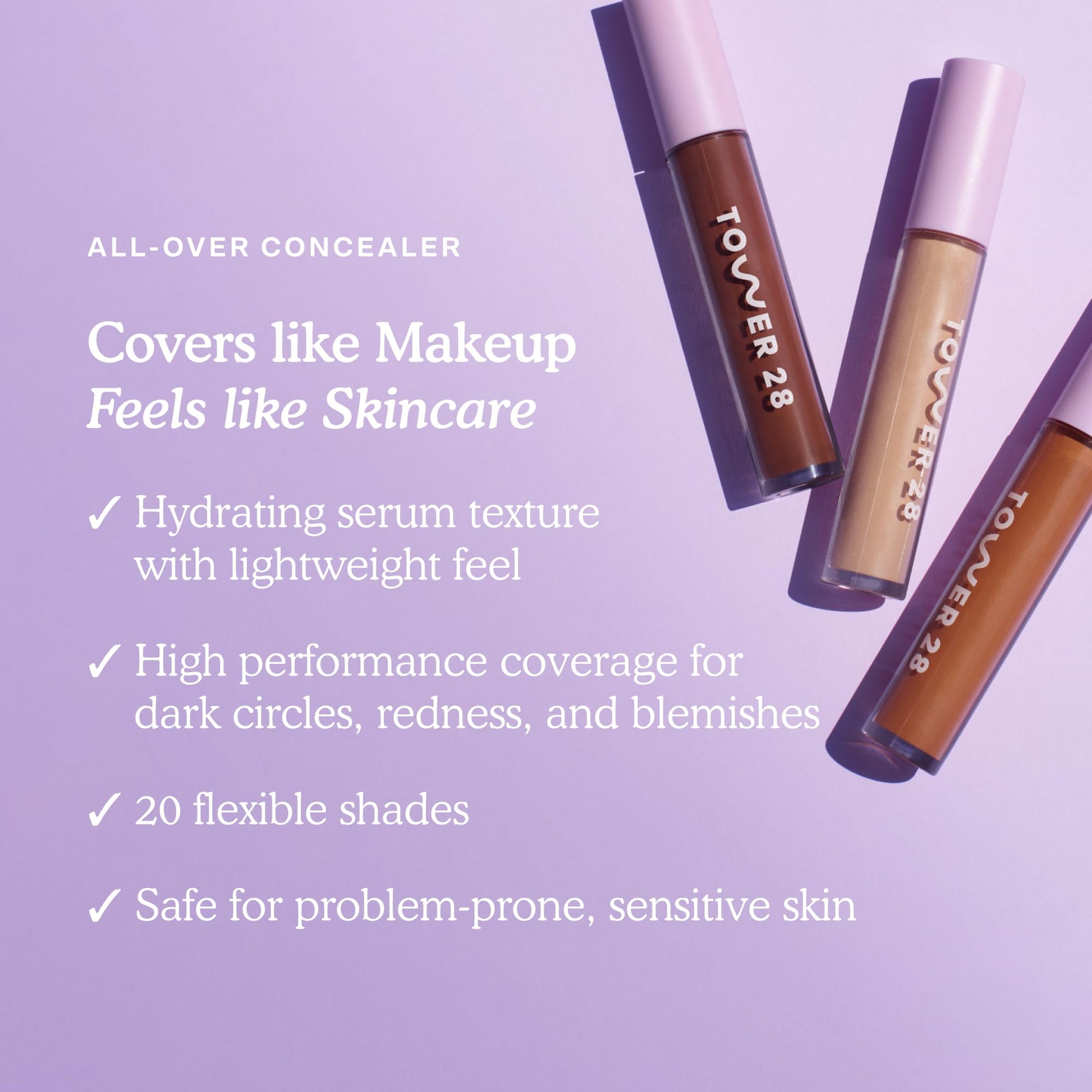 Tower 28 Swipe Serum Concealer - Hydrating Medium-Full Coverage Concealer + Under Eye Brightener - Skin Care Infused Makeup with Hyaluronic Acid + Soothing Centella - 1.0 Fair/Neutral (0.22 oz) Tower 28 buy supplements canada
