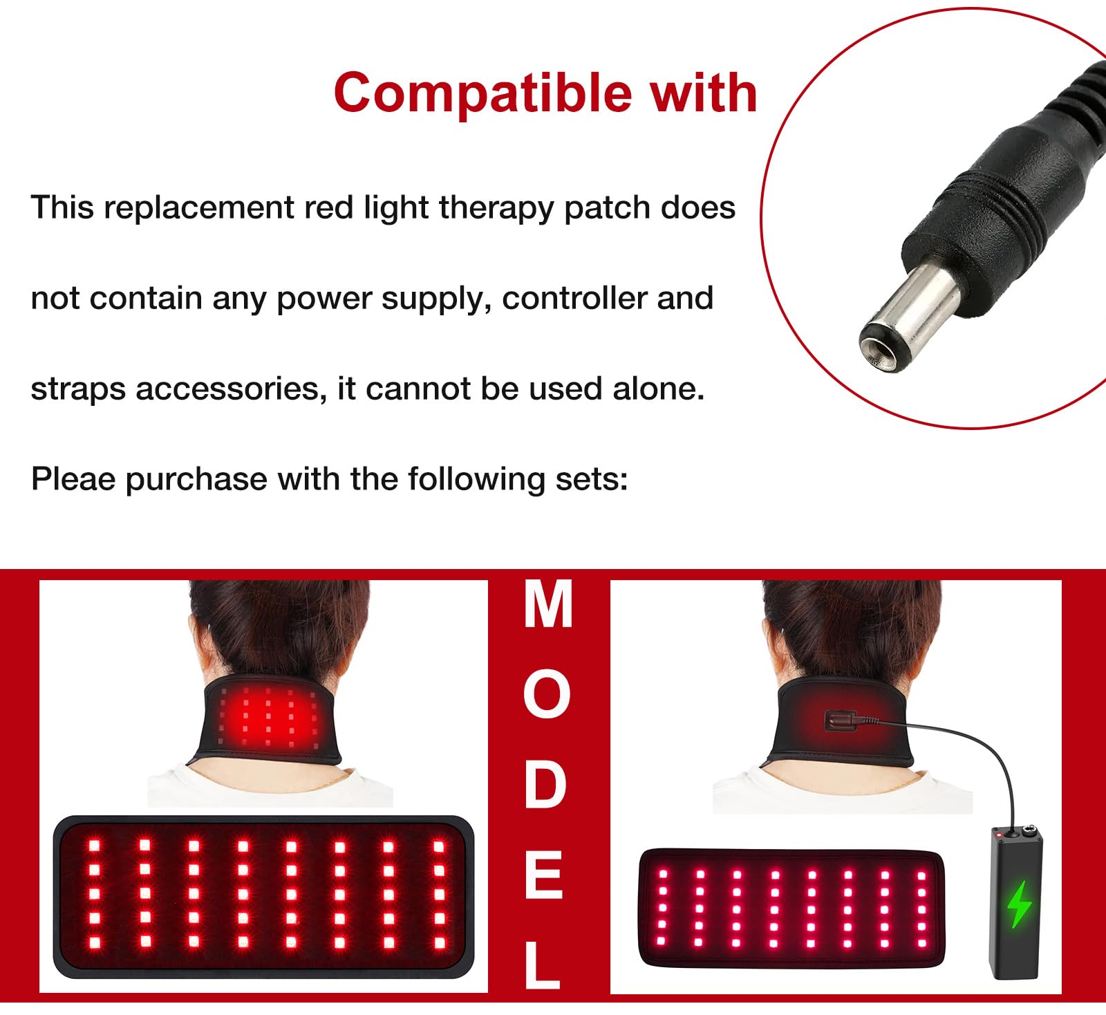 Replacement Red Light Therapy Patch, Infrared Light Therapy for Body Neck Wrist Red Therapy Belt EnjoYield buy supplements canada