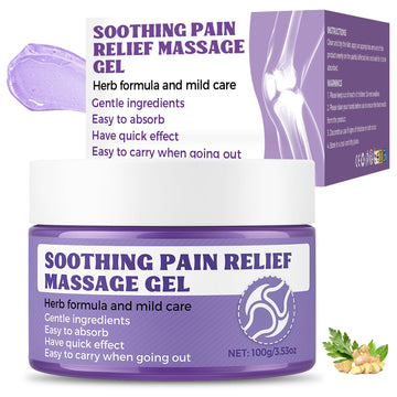 Soothing Massage Gel (100g) - Joint Relief Purple Gel, Natural Ingredients Soothing Relief Cream, Fast-Absorbing Jointgel Cream for Soothing Joint, Shoulder, Knee, Back, Lumbar & Muscle Stiffness Vereclue buy supplements canada