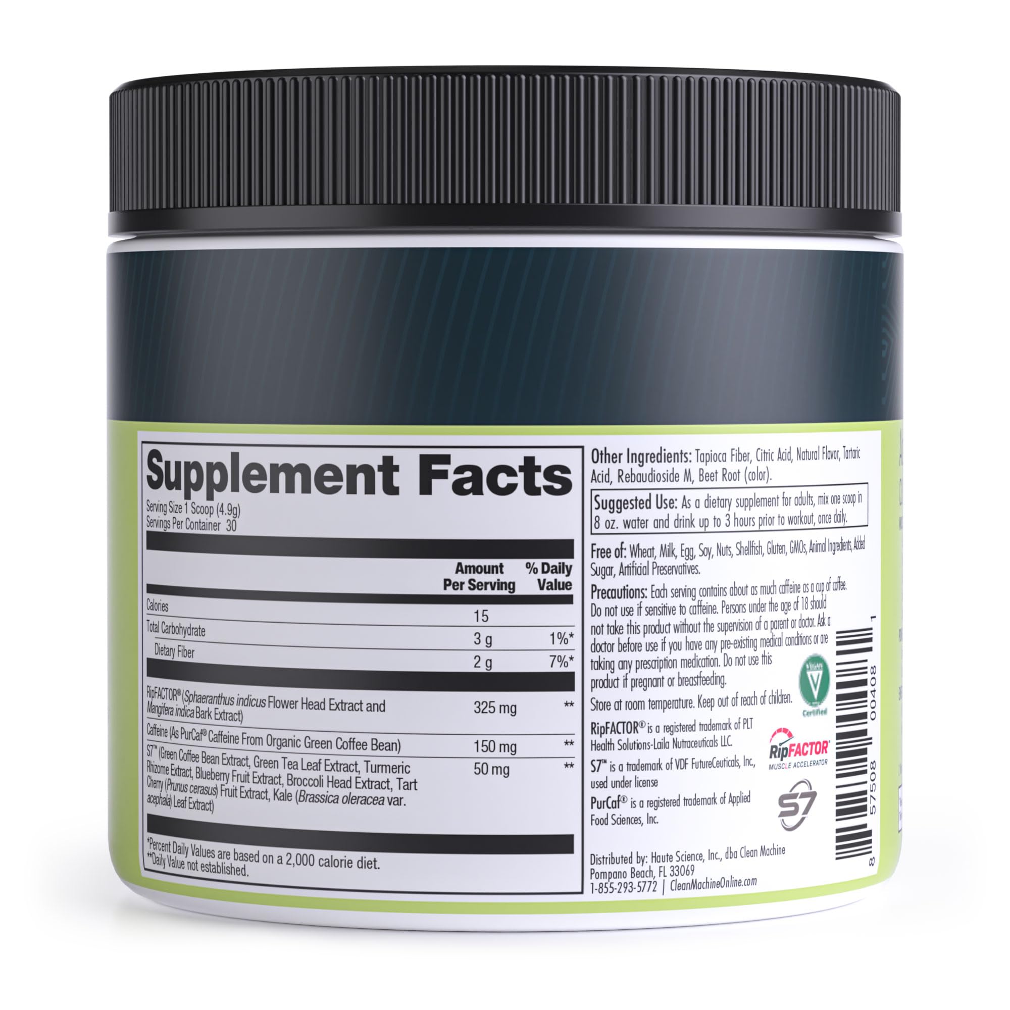 CLEAN MACHINE N10s - Plant Based Vegan Preworkout Powder - 3 Clinically Tested CLEAN MACHINE buy supplements canada