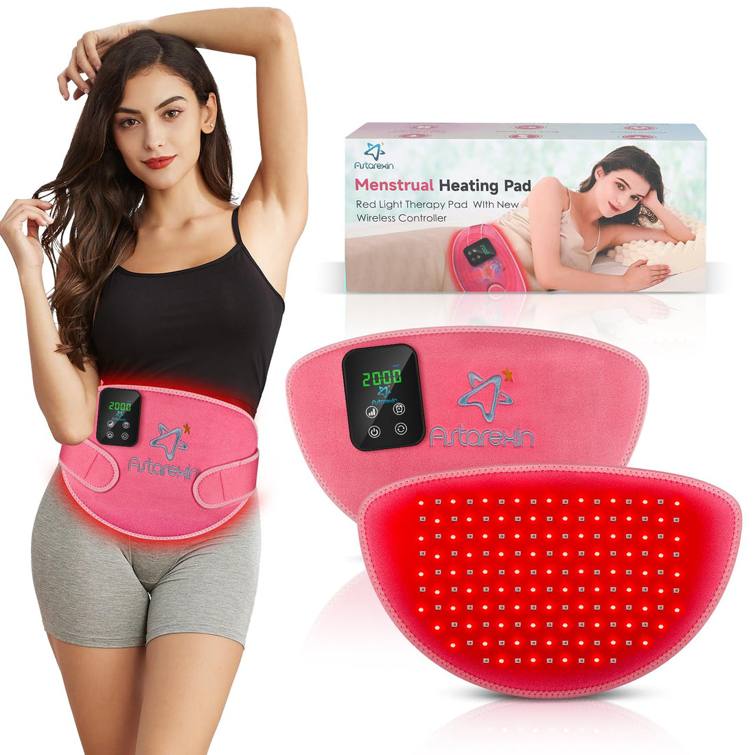Red Light Therapy Belt Pad: Near Infrared Lamp Pain Relief 156 LEDs Wrap Body Heating Pads Astarexin buy supplements canada