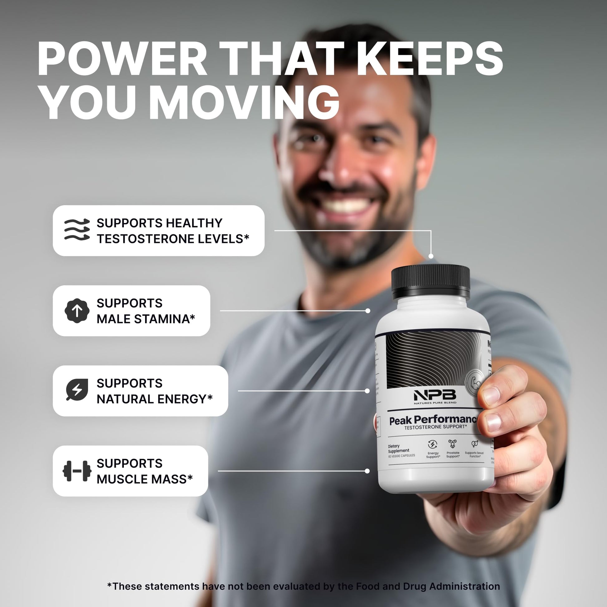 Nature's Pure Blend Peak Performance – Testosterone Supplement for Men with D-Aspartic Acid, Ashwagandha & DIM – Mens Prostate Health Support, Muscle Strength & Energy – Prostate Supplement Nature's Pure Blend buy supplements canada