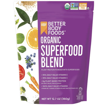 BetterBody Foods Organic Superfood Powder with Protein, Vitamins C, E, and B12 (12.7 oz.) BetterBody Foods buy supplements canada