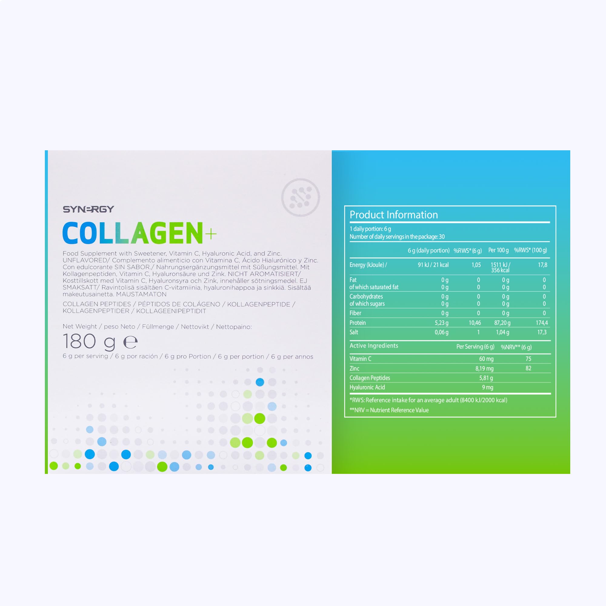 Synergy Worldwide Collagen+ 30 doses | 5810mg Collagen with Vitamin C, Hyaluronic Acid and Zinc Synergy Worldwide buy supplements canada