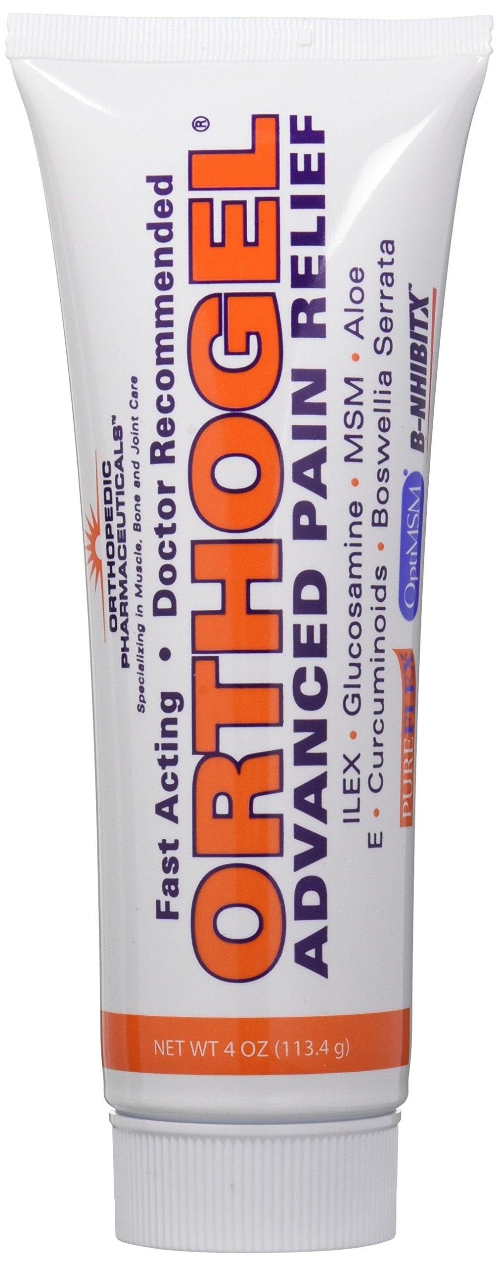 Orthogel Advanced Pain Relief Gel Tube, 4 oz. Orthogel buy supplements canada