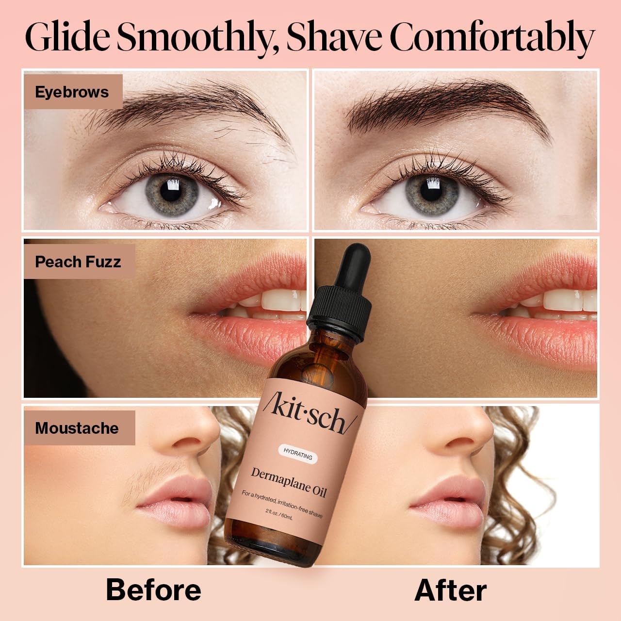 Kitsch Dermaplane Face Oil with Jojoba & Argan Oil – Hydrating Facial Formula for Dermaplaning Tool, Gua Sha & Razor Use Kitsch buy supplements canada
