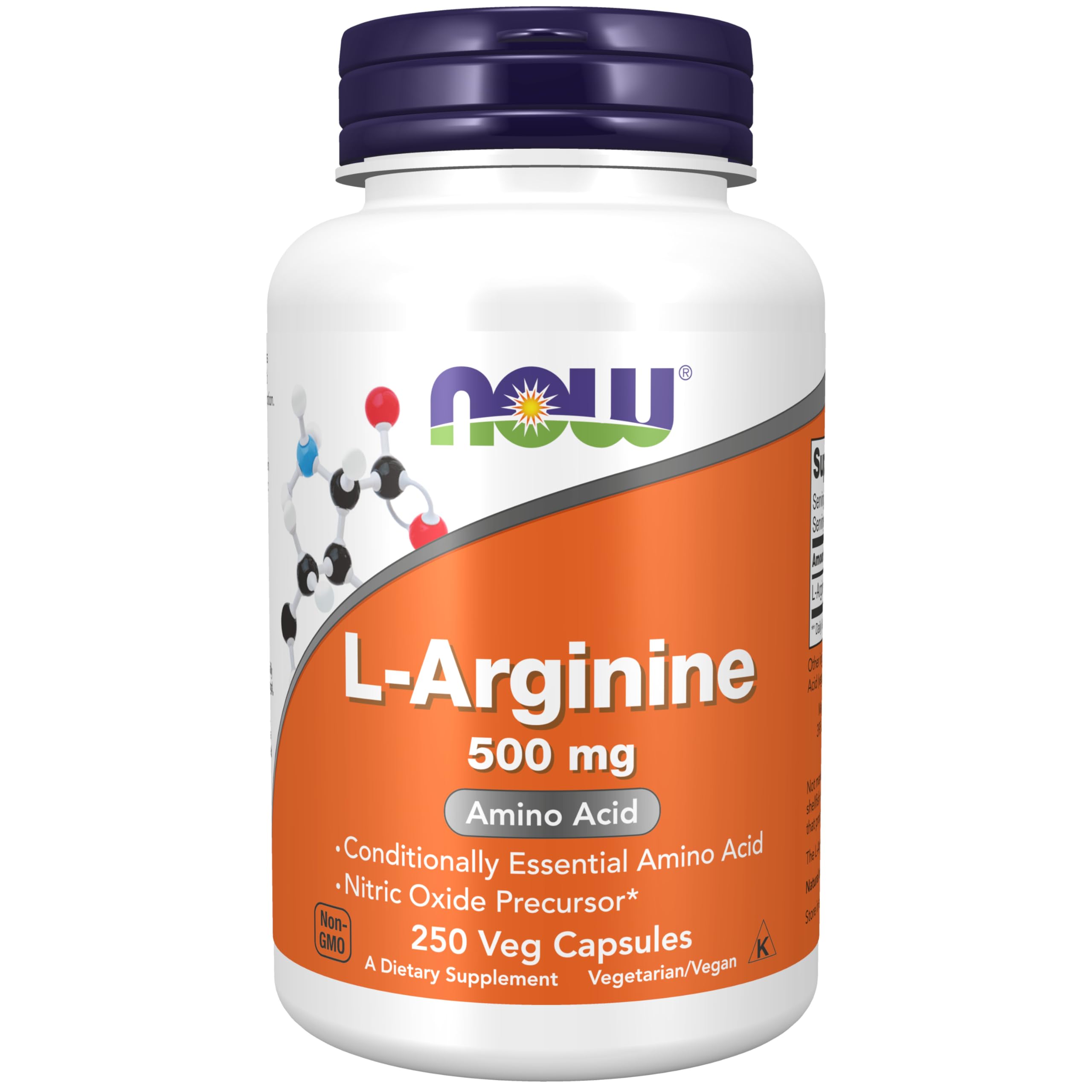 NOW Foods Supplements, L-Arginine 500 mg, Nitric Oxide Precursor*, Amino Acid, 250 Veg Capsules NOW Foods buy supplements canada