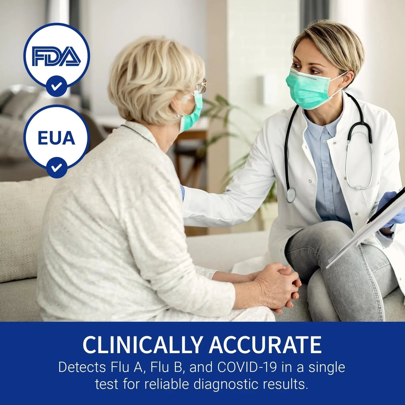 CorDx TyFast at Home Flu A/B & COVID-19 Multiplex Rapid Test Kit, Easy, Accurate, Fast Results in 10 Minutes, 3 in 1 Combo Kit, 5 Tests CorDx buy supplements canada
