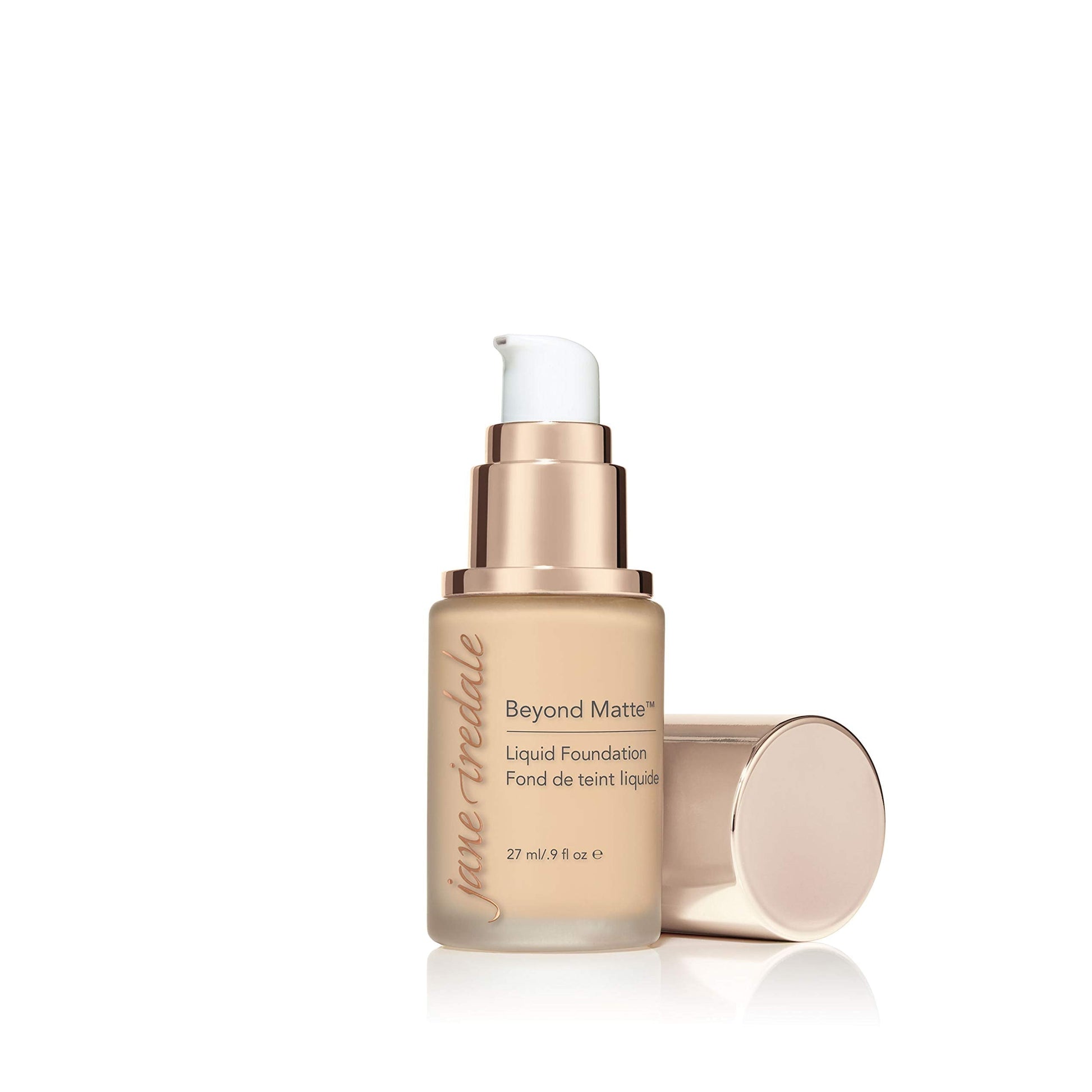jane iredale Beyond Matte 3-in-1 Liquid Foundation, Long-wear, Buildable Coverage, Vegan, Clean, Cruelty Free, Semi Matte Finish, M6 jane iredale buy supplements canada