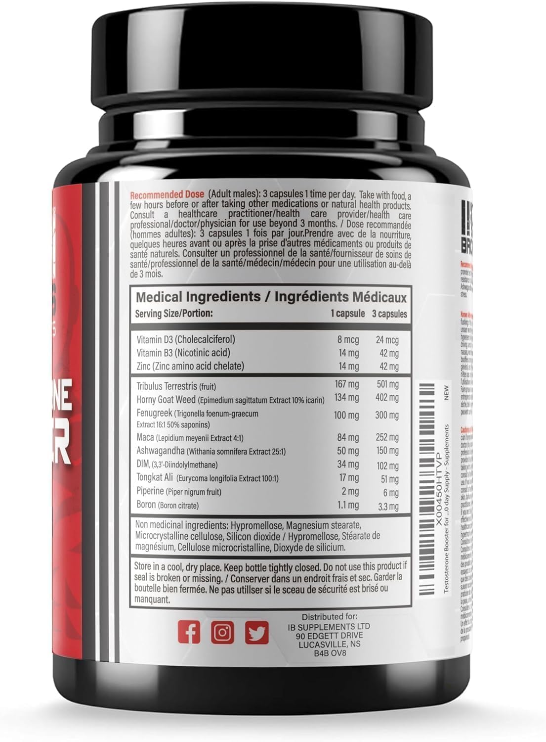 Iron Brothers Men’s Testosterone Support Supplement – Tribulus, Tongkat Ali, Ashwagandha & DIM – Daily Performance & Vitality Formula – with Fenugreek & Zinc – 30 Day Cycle – 90 Capsules Iron Brothers Supplements buy supplements canada
