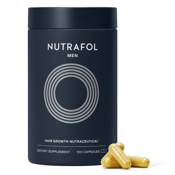 Nutrafol Men's Hair Growth Supplements, Clinically Tested for Visibly Thicker Hair and Scalp Coverage, Dermatologist Recommended - 1 Month Supply Nutrafol buy supplements canada