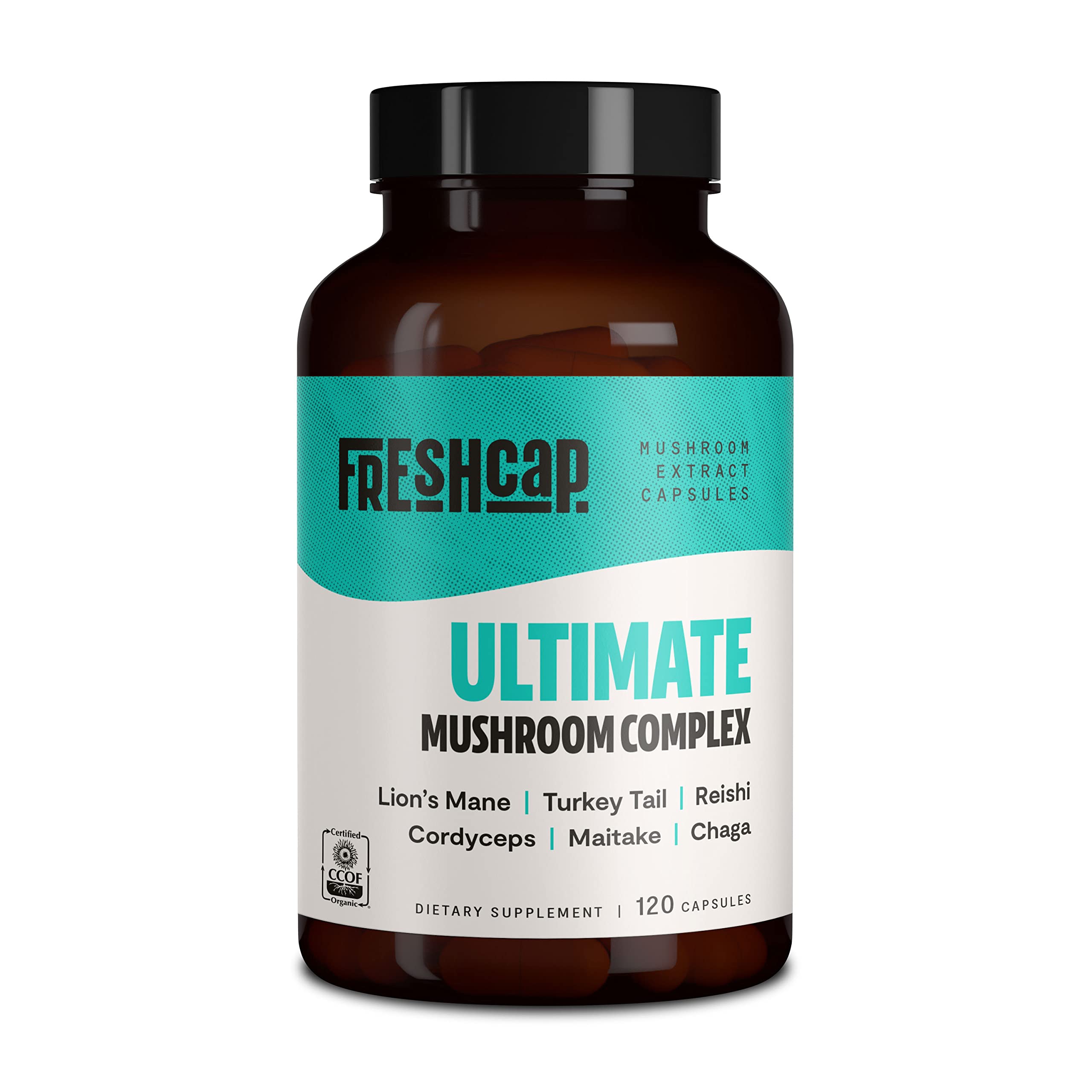 FreshCap Ultimate Mushroom Complex - Lions Mane, Reishi, Cordyceps, Chaga, Turkey Tail FreshCap Mushrooms buy supplements canada