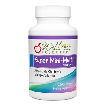 Super Mini-Multi - Children's Multivitamin Swallowable Capsules with Methyl Folate, Methyl B12 and Coenzyme B Vitamins for Growth Wellness Resources buy supplements canada