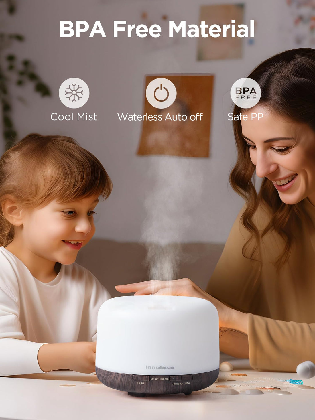 InnoGear 500ml Essential Oil Diffuser with Remote Control, Premium Ultrasonic Aromatherapy InnoGear buy supplements canada