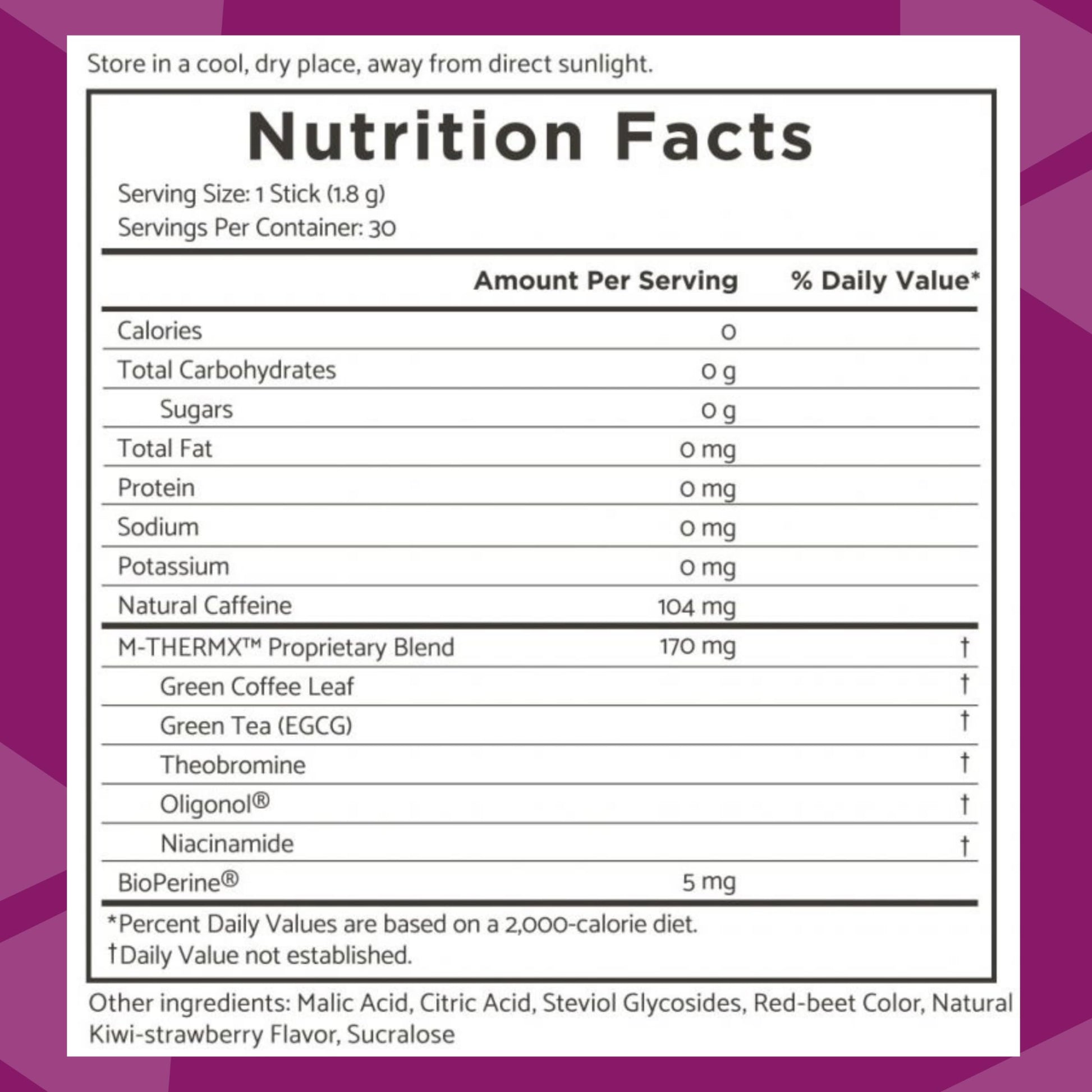 TRIM Stik, Appetite Control, Delicious Kiwi Strawberry beverage, low-calorie, 30 ct Youngevity buy supplements canada