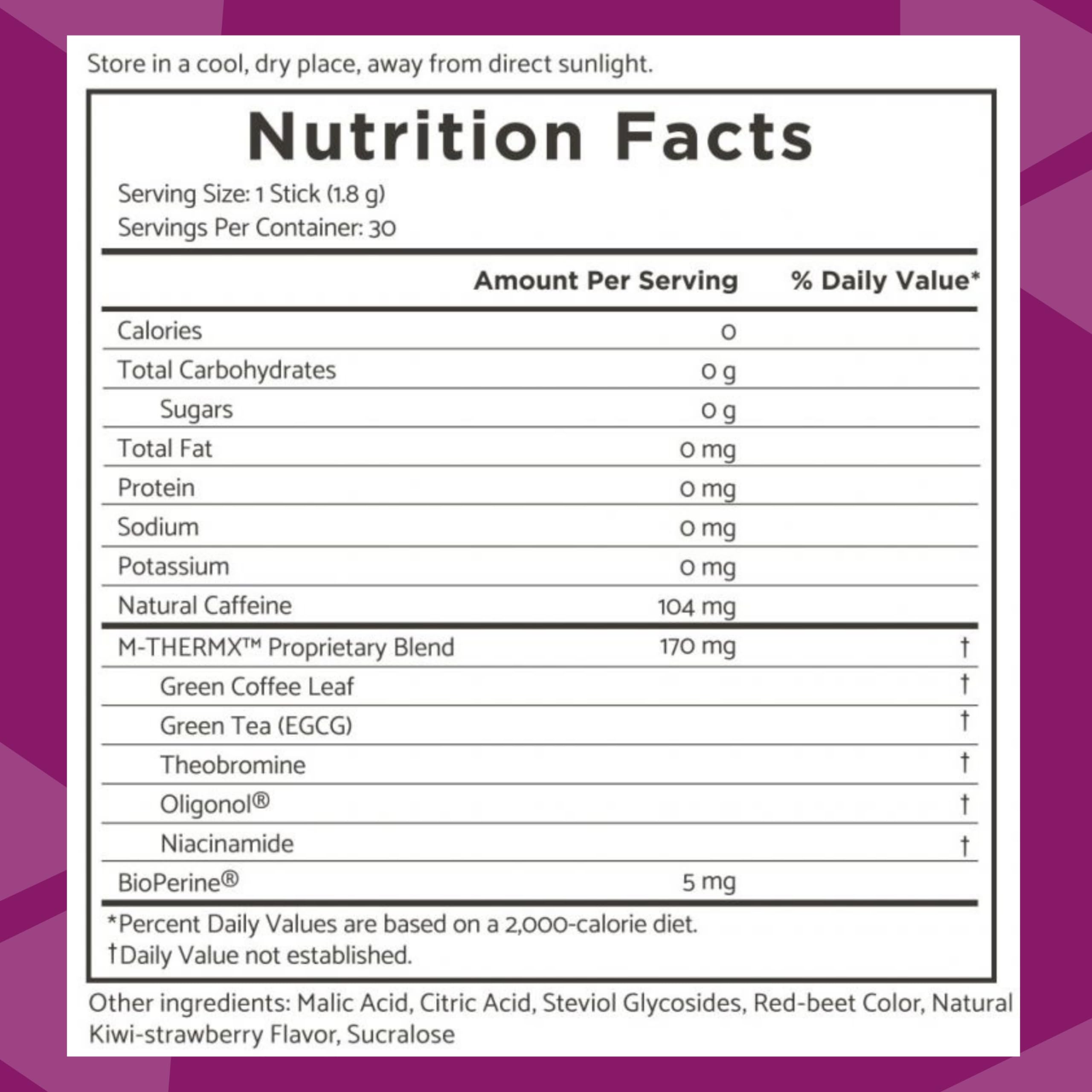 TRIM Stik, Appetite Control, Delicious Kiwi Strawberry beverage, low-calorie, 30 ct Youngevity buy supplements canada