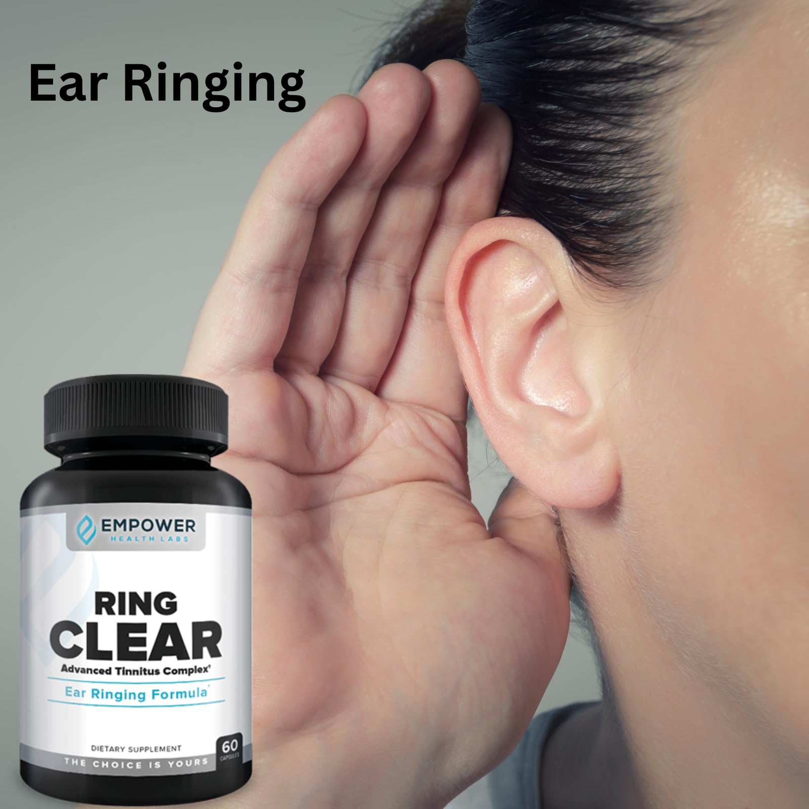 Empower Health Labs Ring Clear All-Natural Ear Buzz Relief Formula for Lasting Relief from Incessant Ear Buzzing - 30-Day Supply Empower Health Labs buy supplements canada