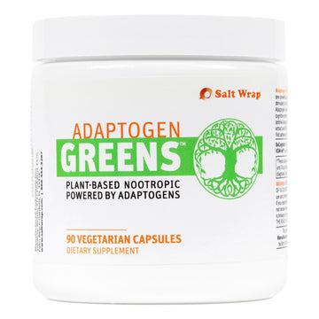 SaltWrap Adaptogen Greens - Mind-Body Resilience Formula - Caffeine-Free Nootropic for Stress, Focus, and Cognitive Performance - 90 Capsules SaltWrap buy supplements canada