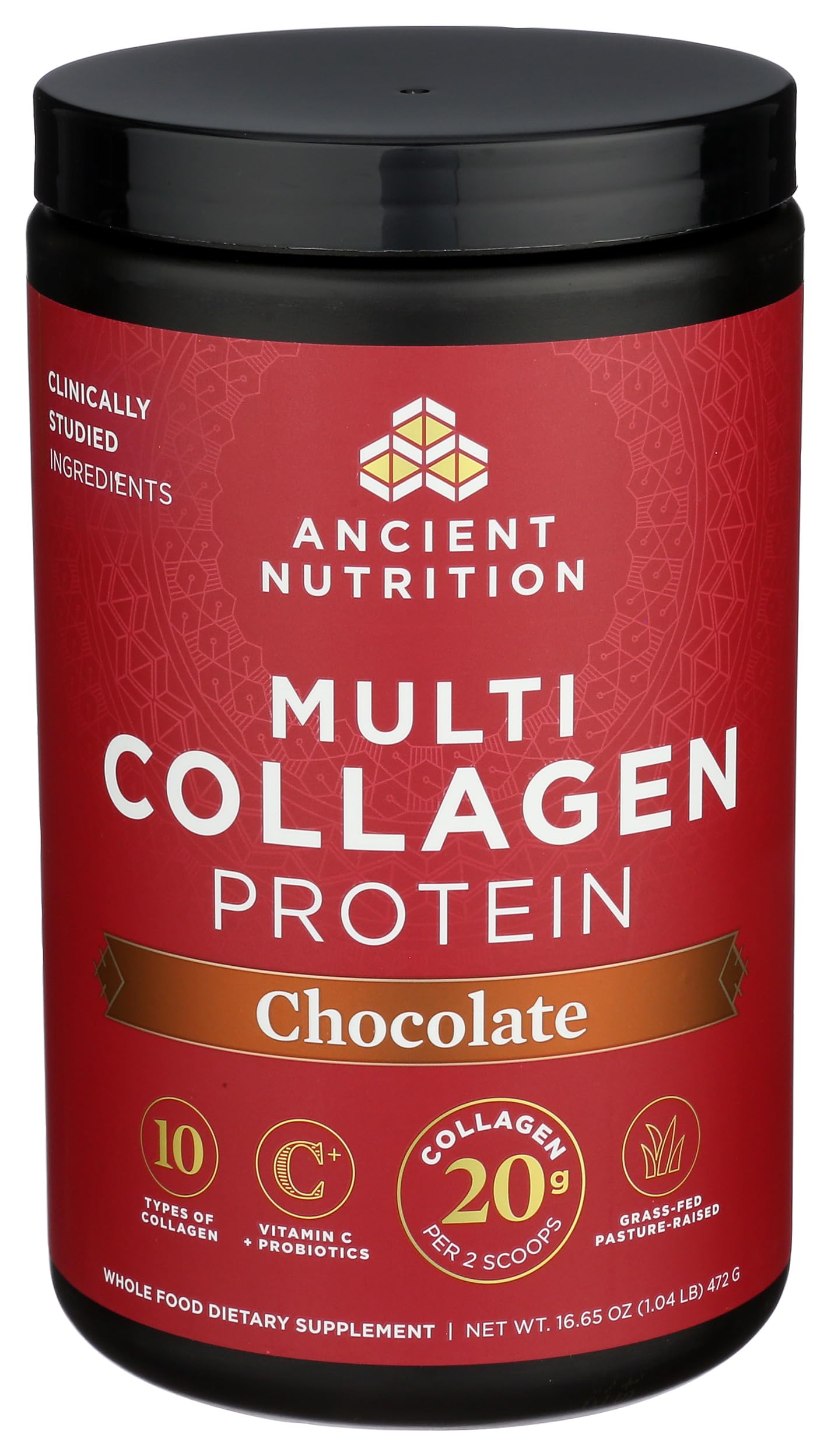 Ancient Nutrition Hydrolyzed Collagen Peptides Powder with Probiotics, Chocolate Multi Collagen Protein for Women and Men with Vitamin C, 40 Servings, Supports Skin and Nails, Gut Health, 16.65oz Ancient Nutrition buy supplements canada