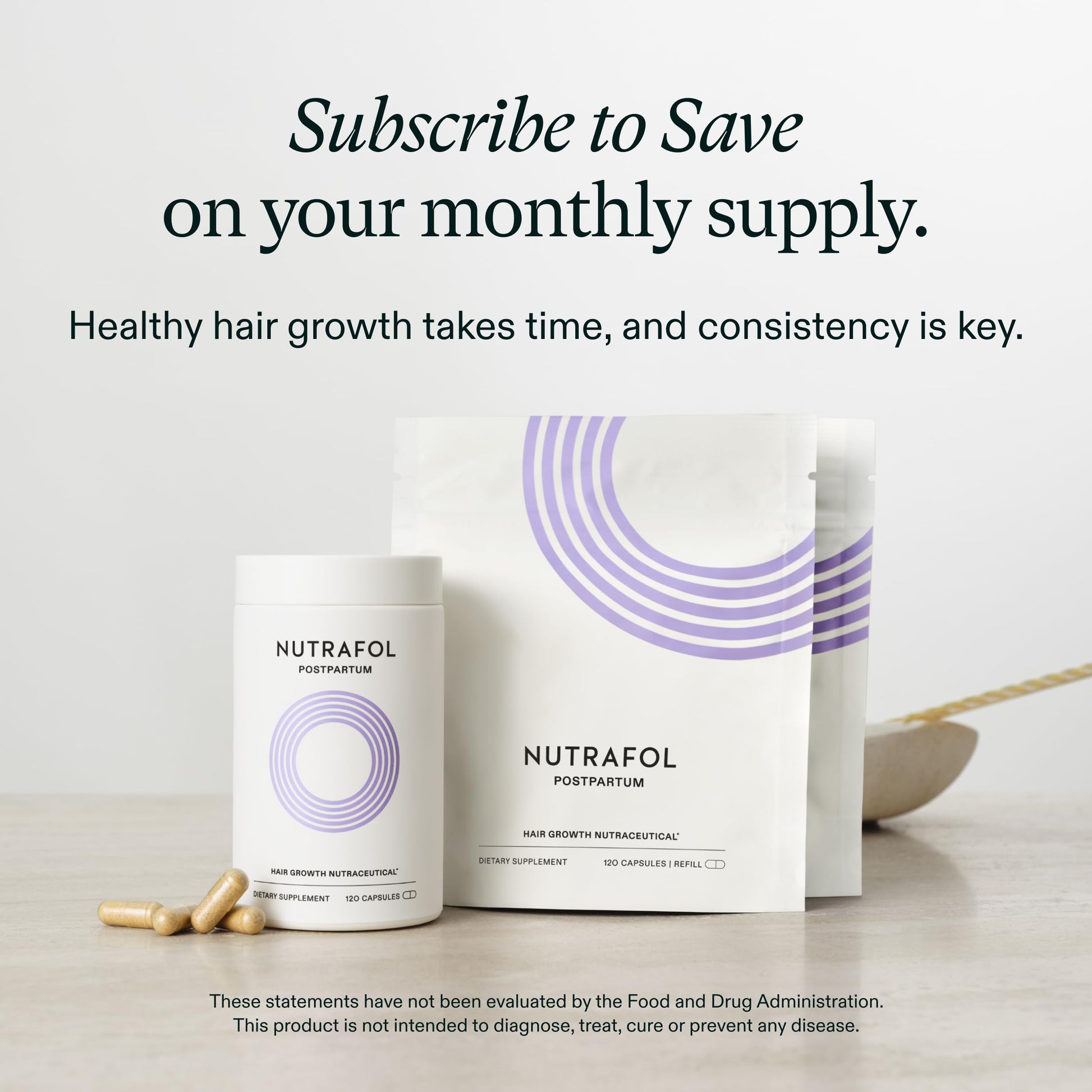Nutrafol Postpartum Hair Growth Supplements, Clinically Tested for Visibly Thicker Hair and Less Shedding, Breastfeeding-friendly - 1 Month Supply Nutrafol buy supplements canada