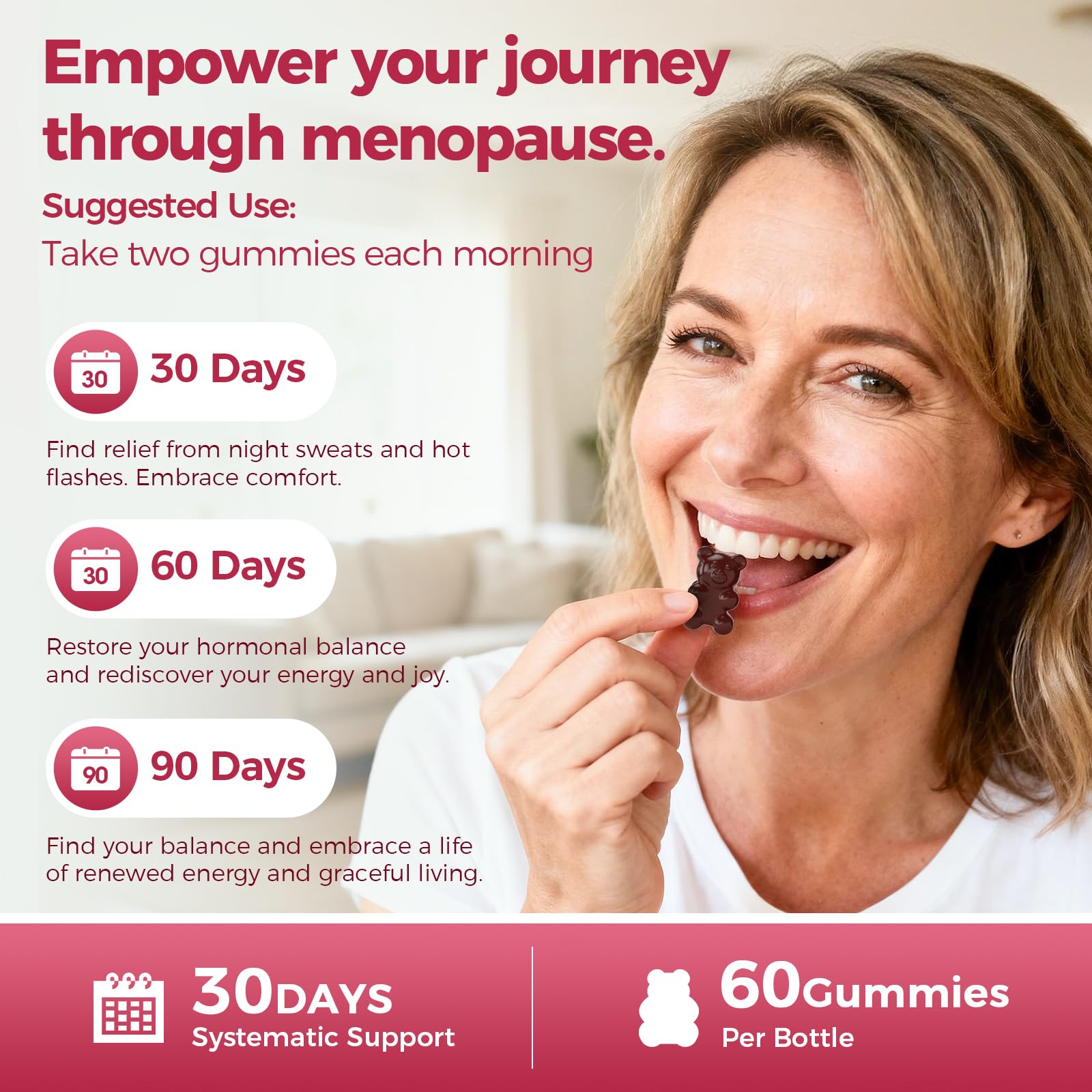 GREENPEOPLE Menopause Supplements for Women Gummies - 16-in-1 Dual Action Menopause Relief W/Black Cohosh, Vitex, Beef Organs for Hormone Balance, Hot Flashes, Night Sweats & Mood, Sugar-Free 60 CT GREENPEOPLE buy supplements canada