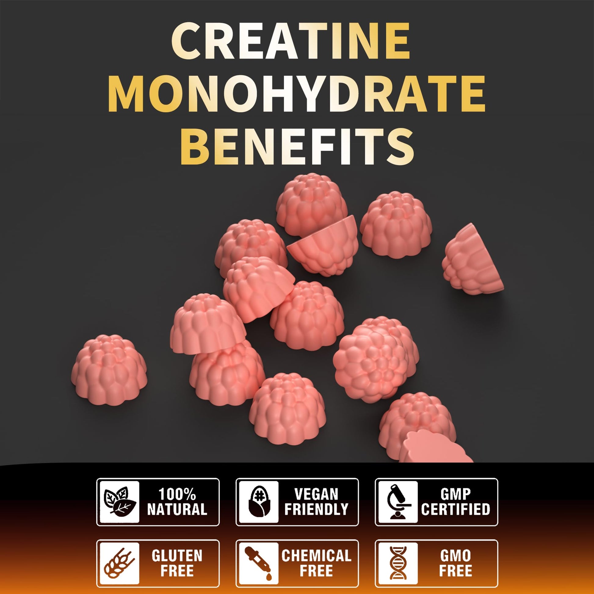 Nutravita NSF Certified Creatine Gummy - Creatine Monohydrate Gummies for Men & Women-5g of Creatine Monohydrate per Serving - Sugar Free, Nutravita buy supplements canada