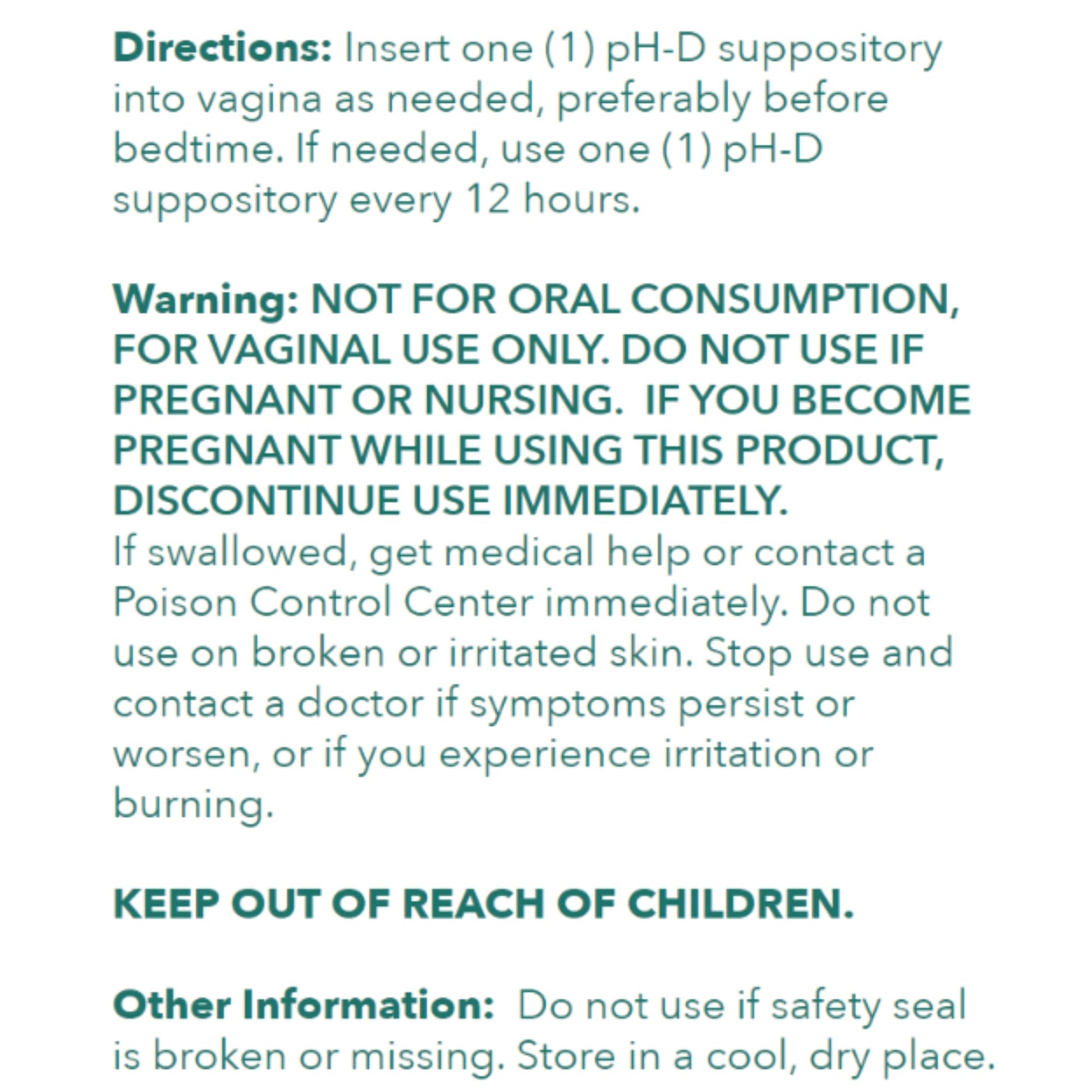 pH-D Feminine Health - 600 mg Boric Acid Suppositories - Woman Owned - for Vaginal Odor Use - 36 Count pH-D Feminine Health Support buy supplements canada