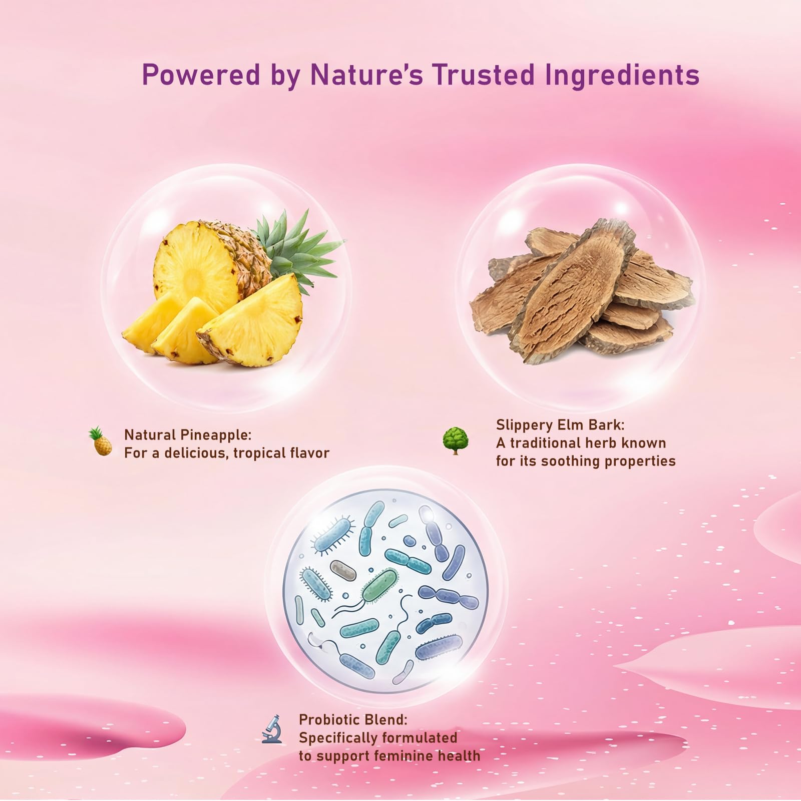 Premium Feminine Balance Gummies for Women - 60 Gummies, Hawaiian Pineapple Flavor - with Probiotics & Vitamin C - Supports Feminine Wellness & Healthy Balance - Gluten Free, Vegan（30 Servings）（Q2） QZQHUA buy supplements canada