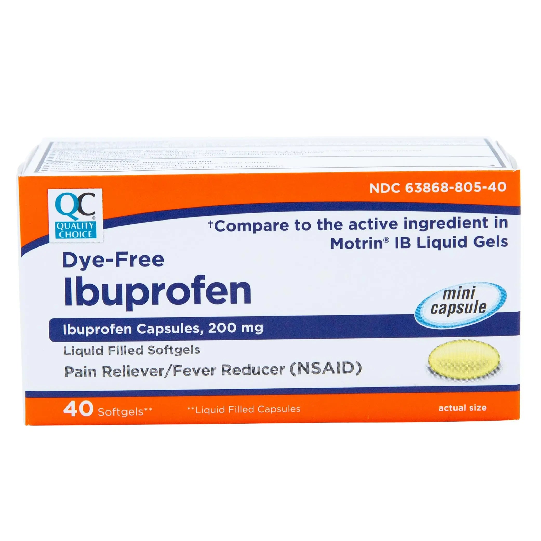 Quality Choice Ibuprofen 200 mg Liquid Gels 40 Count Easy to Swallow Pain Reliever and Fever Reducer for Headache Toothache Backache Menstrual Cramps Muscle Aches Minor and Pain Quality Choice buy supplements canada