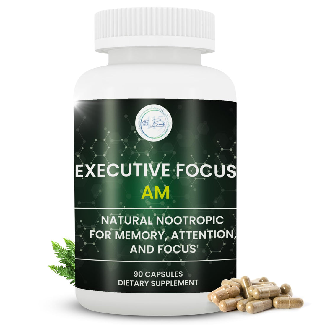12-in-1 Natural Nootropic Brain Supplement for Memory and Focus, Nootropic for Men & Women, Brain Support Pill for Adults, Brain Vitamins - Focus 30 Day Supply Executive Focus buy supplements canada