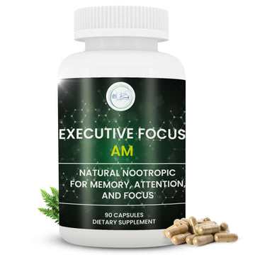 12-in-1 Natural Nootropic Brain Supplement for Memory and Focus, Nootropic for Men & Women, Brain Support Pill for Adults, Brain Vitamins - Focus 30 Day Supply Executive Focus buy supplements canada