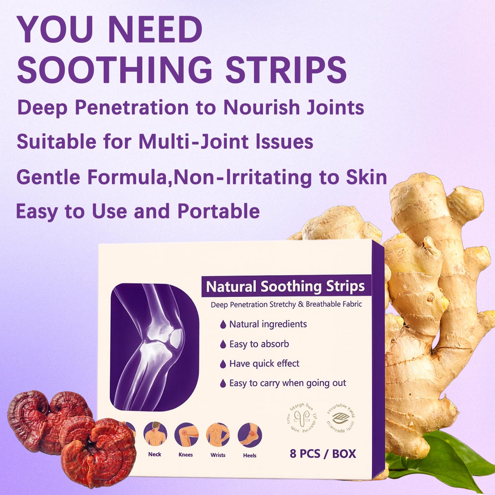 Soothing Joint Patches – Natural Herbal Comfort Pads for Knees, Shoulders, Back & Neck, Stretchy Breathable Fabric, Joint & Muscle Soreness, Long Lasting Soothing Strips, 8 Pcs/Box (2PCS) Generic buy supplements canada