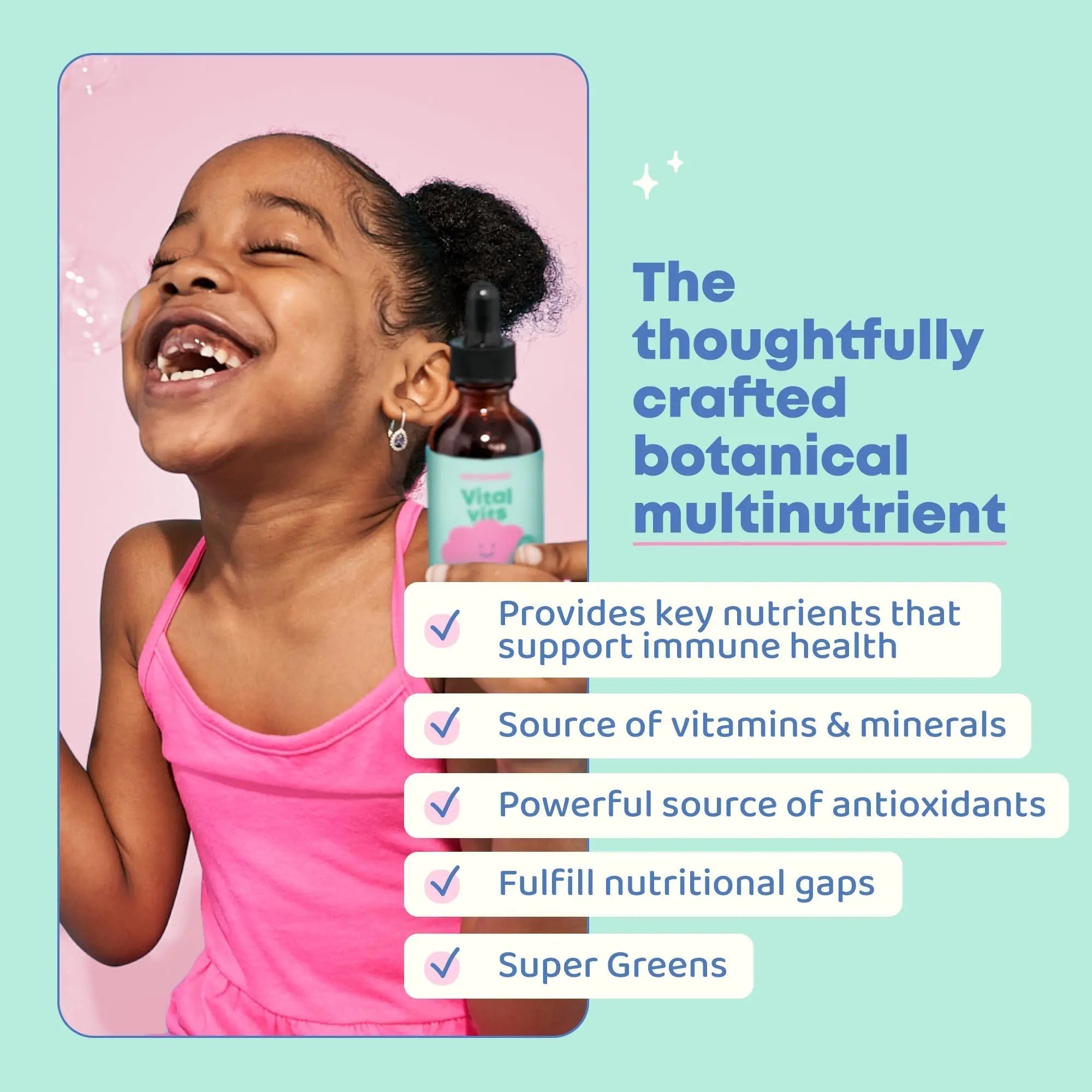 JoySpring Vital Vits - Kids Liquid Multivitamin - 1 fl oz (30 Servings) | Herbal Liquid Vitamins for Kids | Natural Flavor | JoySpring buy supplements canada