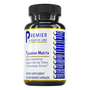 Premier Research Labs Tyrosine Matrix - L Tyrosine Supplement, L-tyrosine 944mg Capsules for Adults, Amino Acid Pills with Red Algae & Rhodiola Rosea - 90 Vegetarian Capsules Premier Research Labs buy supplements canada