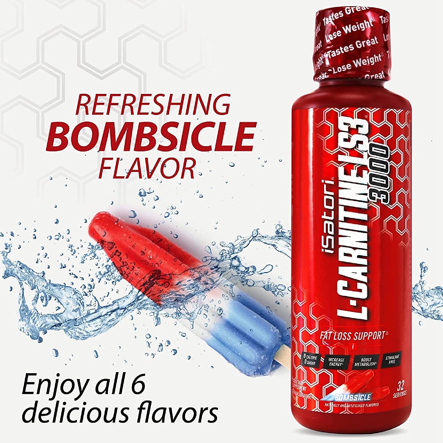 iSatori L-Carnitine LS3 3000, Liquid L-Carnitine with Acetyl L-Carnitine, L-Carnitine L-Tartrate, Stimulant Free Pre Workout, Low Calories, Sugar, Gluten, iSatori buy supplements canada