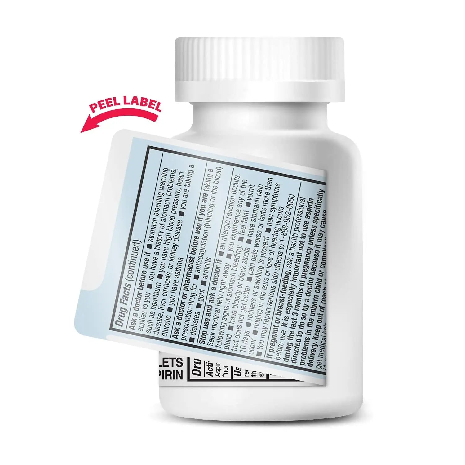 HealthA2Z® Aspirin 81 mg | Low Strength | Enteric Coated | Pain Relief | Reduces Minor Aches Muscle Pain & Cramps | Fever Reducer | Reduces Headache (300 Counts) HealthA2Z buy supplements canada