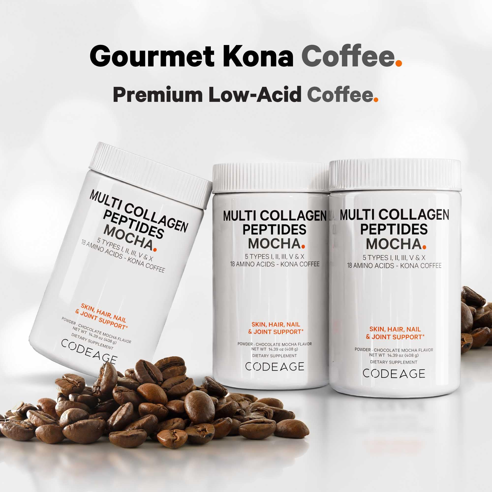 Codeage Multi Collagen Peptides Protein Powder - Chocolate Mocha Instant Coffee - Gourmet Knoa Coffee Drink & Shake - Collagen Type I, II, III, V & X - Grass-Fed, Hydrolyzed, Non-GMO - 14.39oz Codeage buy supplements canada