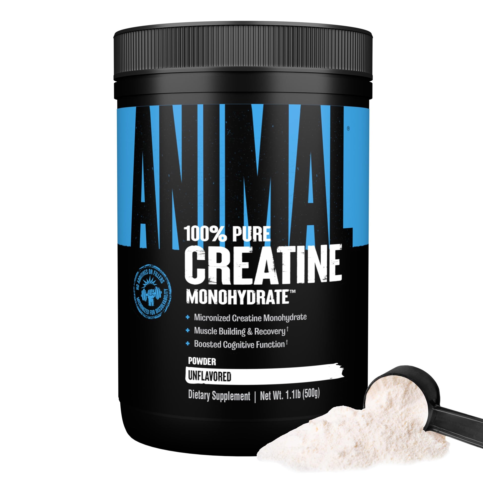 Animal Creatine Monohydrate Powder - Micronized Creatine for Women and Men, Supports Muscle Growth, Strength, Endurance, Recovery and ATP Production, Animal buy supplements canada