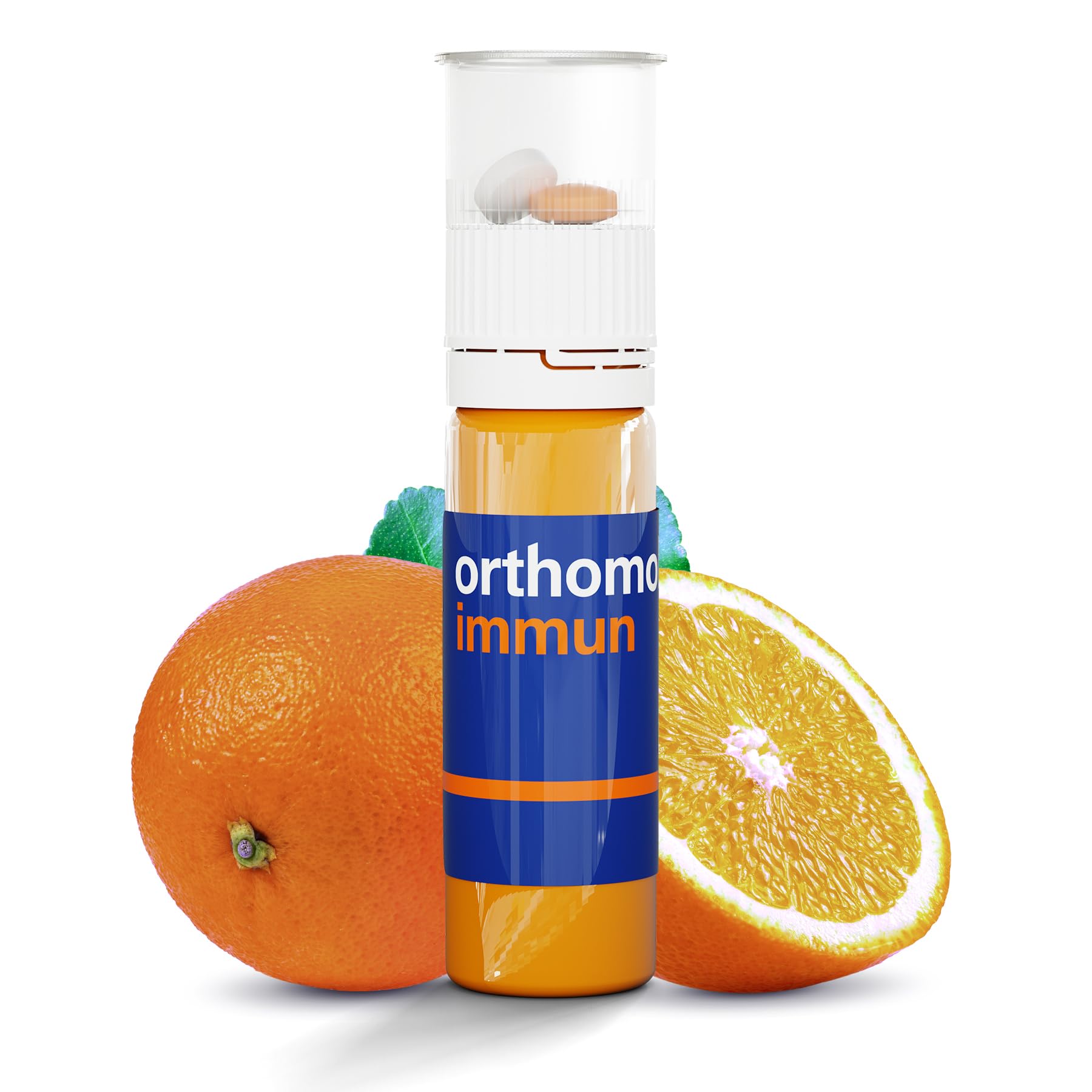 Orthomol Immun, Immune Support Vials for Adults with Vitamin C, Zinc, Selenium, Iodine, Vitamin D, E, A ,B, Calcium, 25+ Immune Boost Nutrients, 1 Serving Per Day for Daily Health (30 Day Supply) Orthomol buy supplements canada