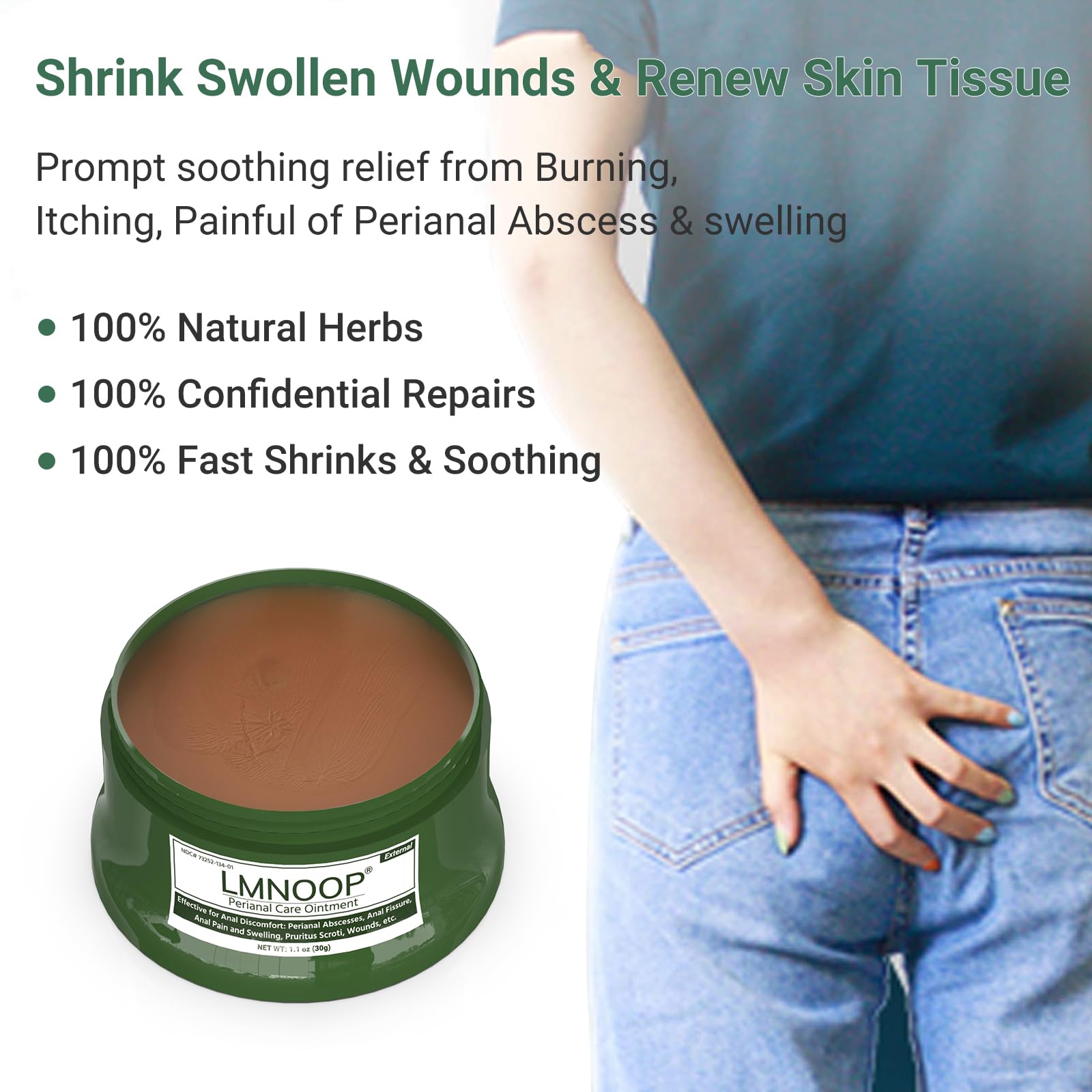 LMNOOP Perianal Repair Ointment: Treatments for Anal Fistula, Anal Fissure, Perianal Abscess, Rapid Relief from Pain, Burning, Itching, Swelling, Bleeding, and Discomfort by Jock Itch or Hemorrhoids LMNOOP buy supplements canada