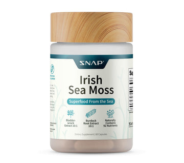 Snap Supplements Irish Sea Moss with Bladderwrack, Burdock Root & Iodine – Natural Sea Moss Supplement to Support Gut Health, Energy & Healthy-Looking Skin, 60 Vegan Capsules (1 Month Supply) Snap Supplements buy supplements canada