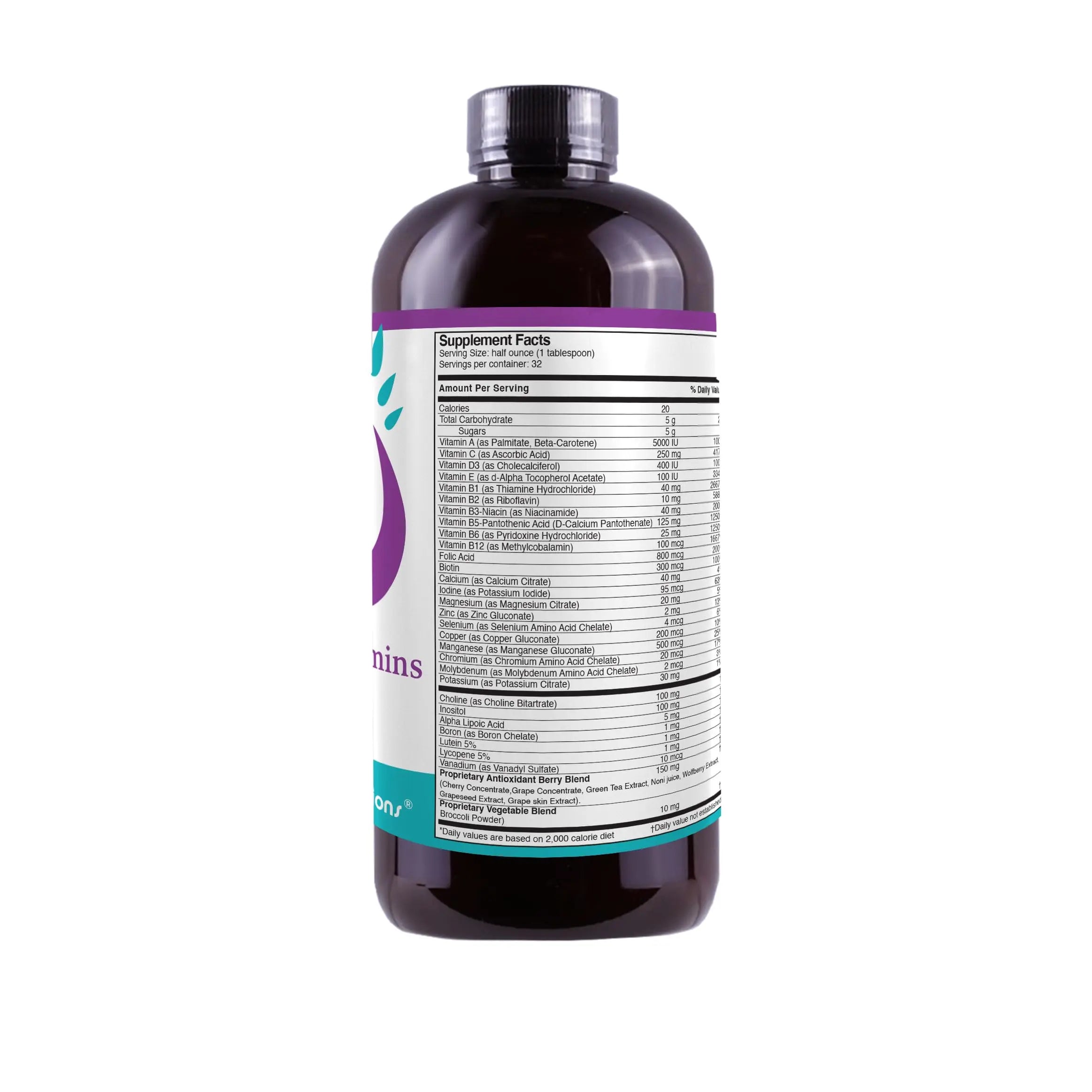 Liquid Super Multivitamin and Minerals - Premium Liquid Vitamins for Enhanced Absorption - Daily Liquid Multivitamin Supplement Life Solutions buy supplements canada