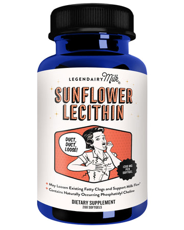 Legendairy Milk Sunflower Lecithin 1200mg, Lactation Support, Sunflower Lecithin Supplement for Clogged Milk Ducts Legendairy Milk buy supplements canada