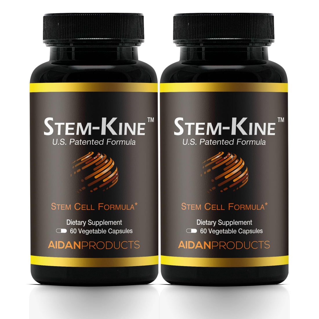 Aidan Products Stem-Kine Stem Cell Supplements, Clinically Proven to Increase Circulating Stem Cells, Pack of 2, Promoting Healing and Anti-Aging, 2 Pack of 60 Capsules Each Aidan Products buy supplements canada