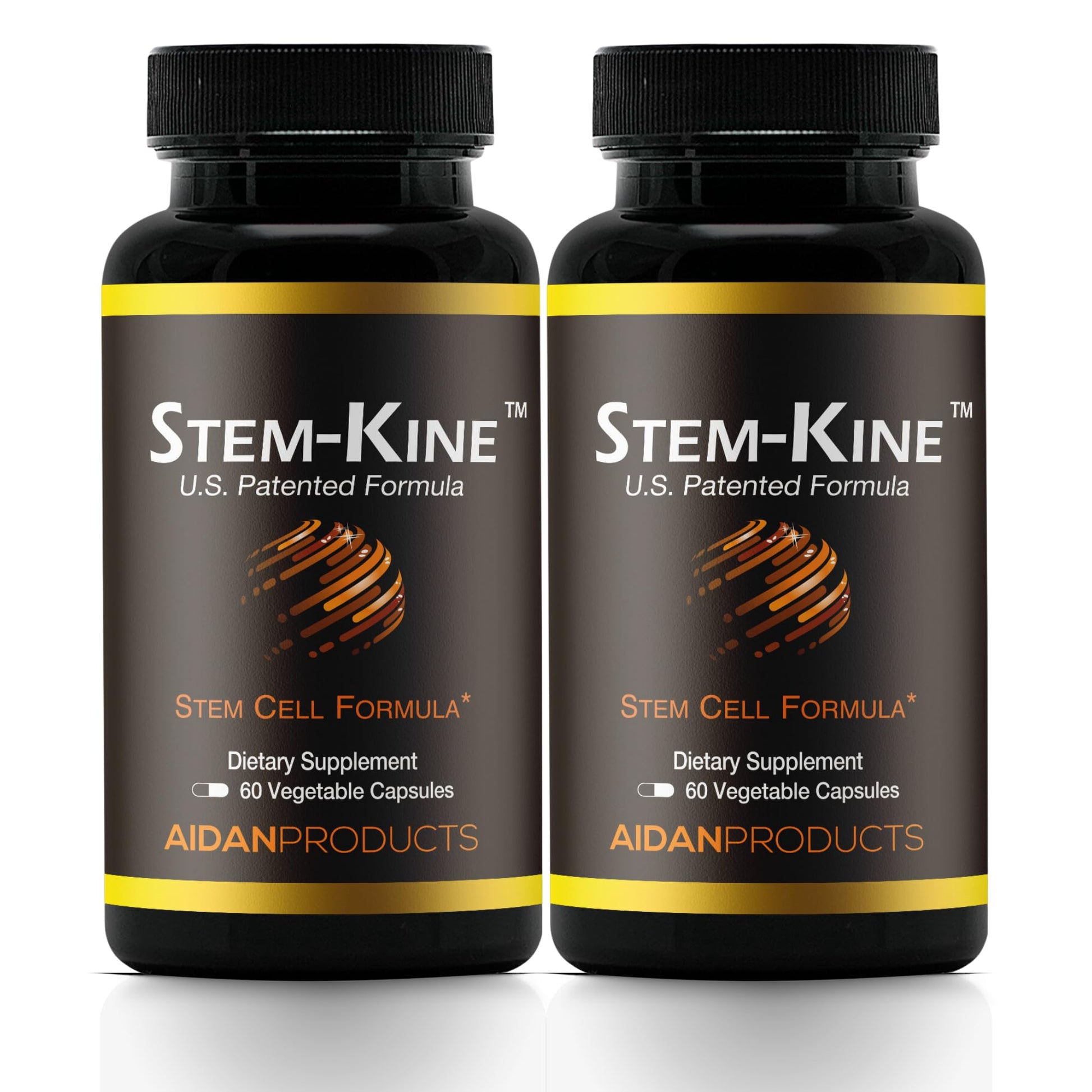Aidan Products Stem-Kine Stem Cell Supplements, Clinically Proven to Increase Circulating Stem Cells, Pack of 2, Promoting Healing and Anti-Aging, 2 Pack of 60 Capsules Each Aidan Products buy supplements canada