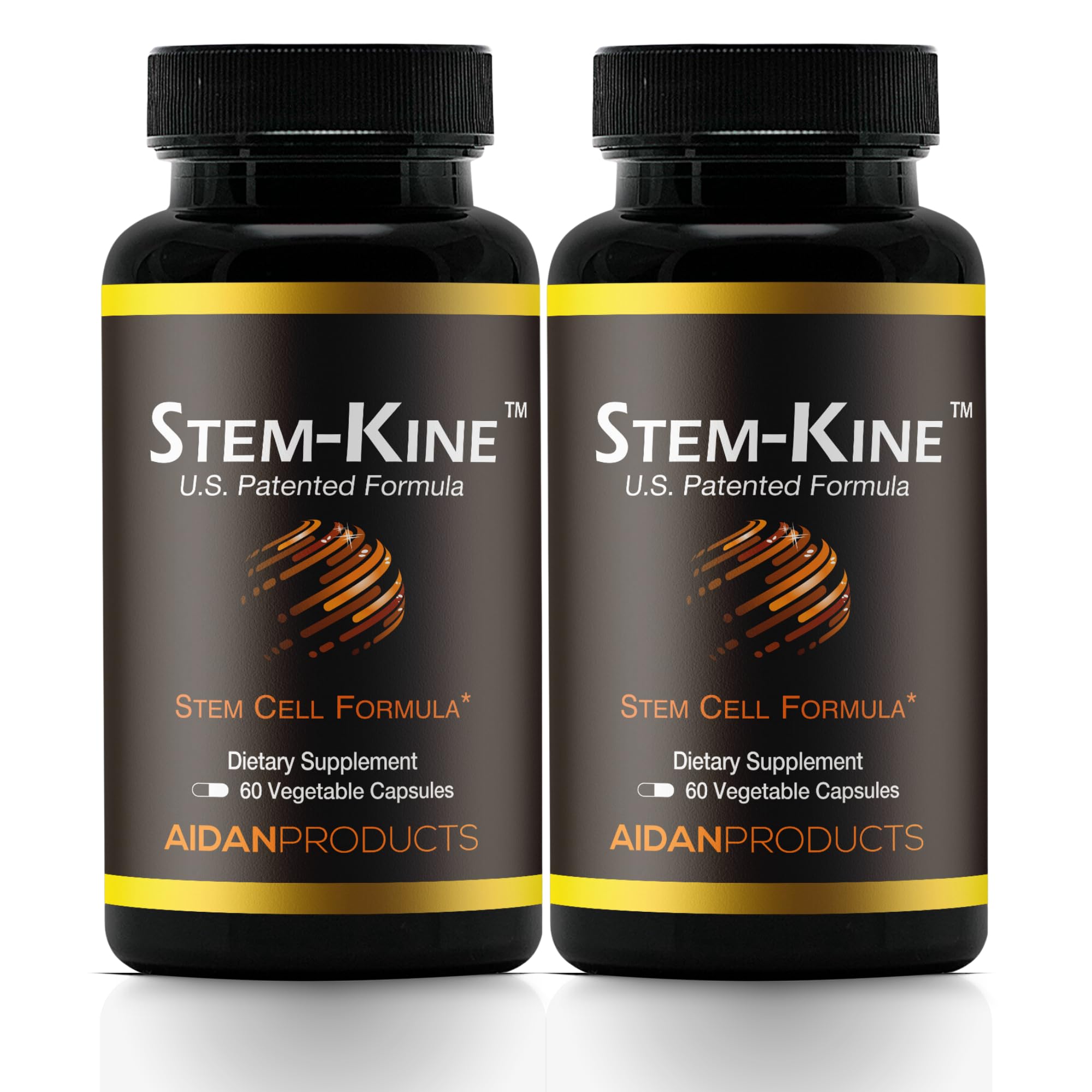 Aidan Products Stem-Kine Stem Cell Supplements, Clinically Proven to Increase Circulating Stem Cells, Pack of 2, Promoting Healing and Anti-Aging, 2 Pack of 60 Capsules Each Aidan Products buy supplements canada