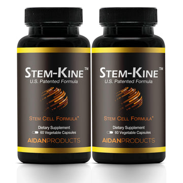 Aidan Products Stem-Kine Stem Cell Supplements, Clinically Proven to Increase Circulating Stem Cells, Pack of 2, Promoting Healing and Anti-Aging, 2 Pack of 60 Capsules Each Aidan Products buy supplements canada